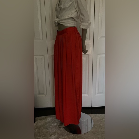 ❌SOLD❌BCBGMaxAzria Sofia Pleated Maxi Skirt Red size XS - Picture 3 of 16